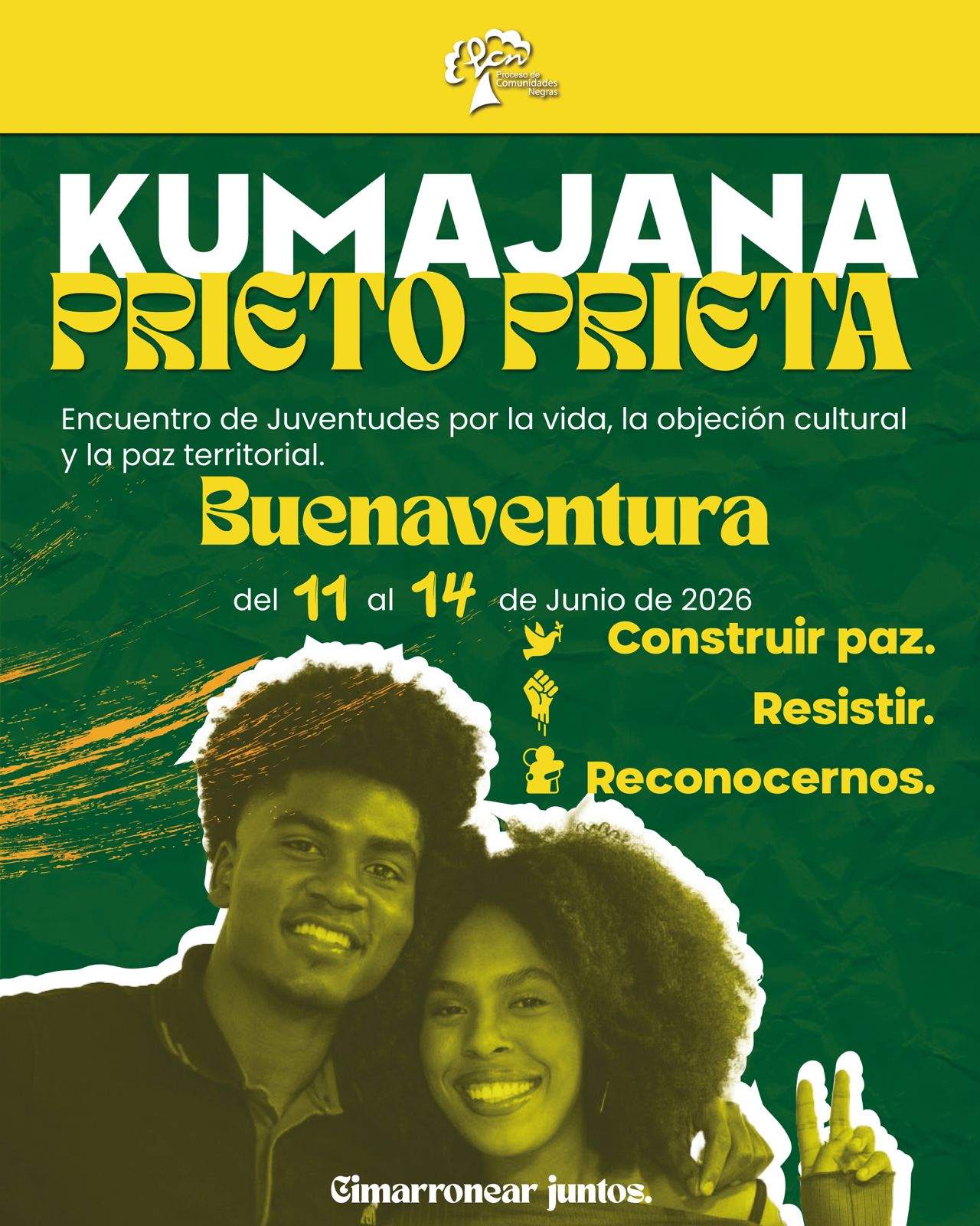 La paz también se construye desde la palabra, la memoria, el territorio y la fuerza organizada de las juventudes negras.